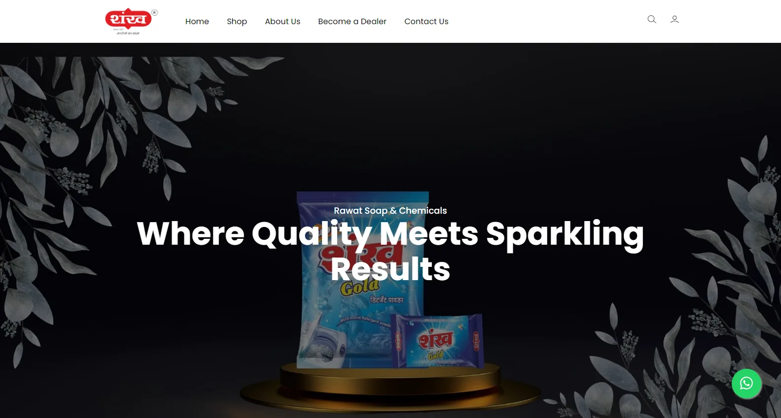 Shankh Soap Product & Dealer Website project by The Webfix